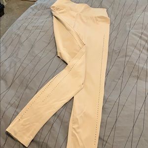 GYMSHARK Laser cut taupe leggings